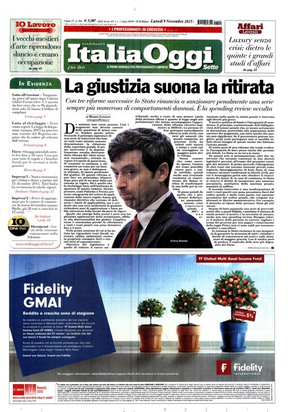 Italia oggi : quotidiano di economia finanza e politica